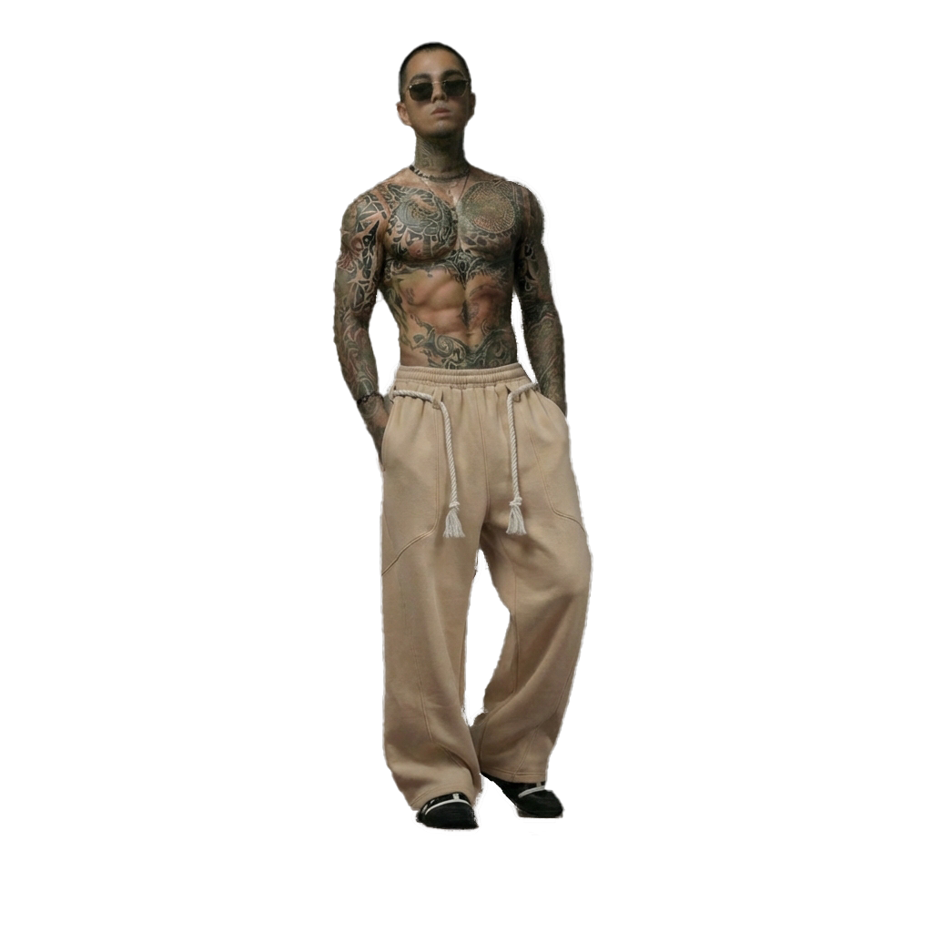 TOJI Rope Unisex Straight Fit Baggy Pants