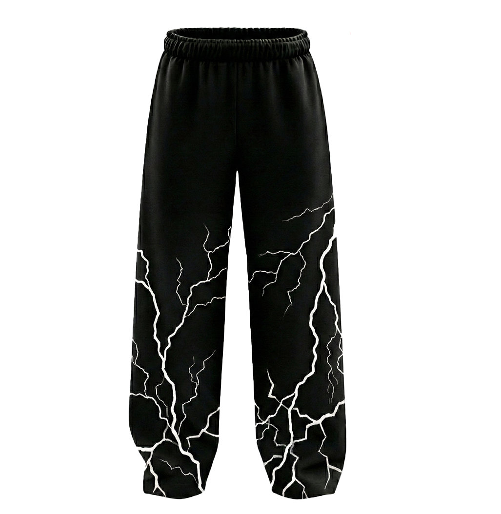 Fracture Unisex Straight Fit Baggy Pants