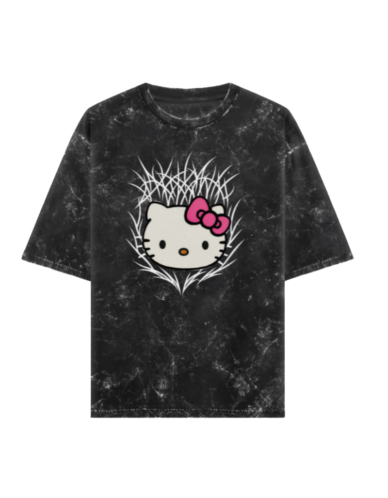 Grunge Guardian Acid Washed Oversized Tee