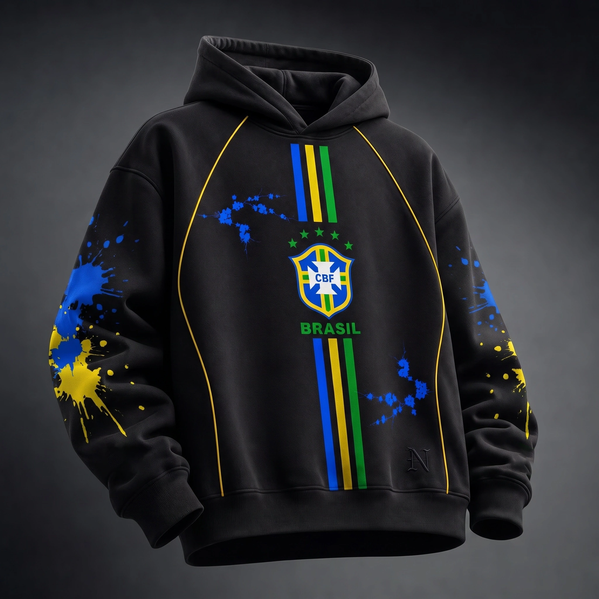 Brazil 3D Heavy Cotton Fleece Hoodie