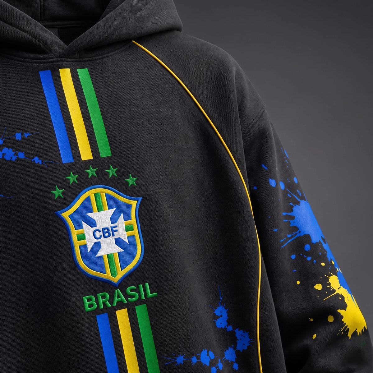 Brazil 3D Heavy Cotton Fleece Hoodie