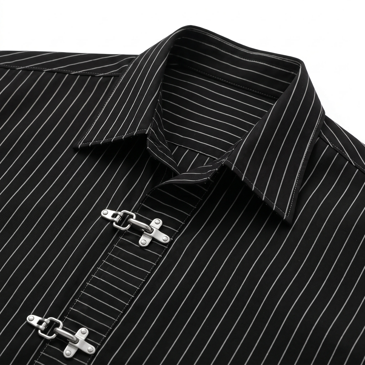Fireman Clasp Box Fit Shirt Black