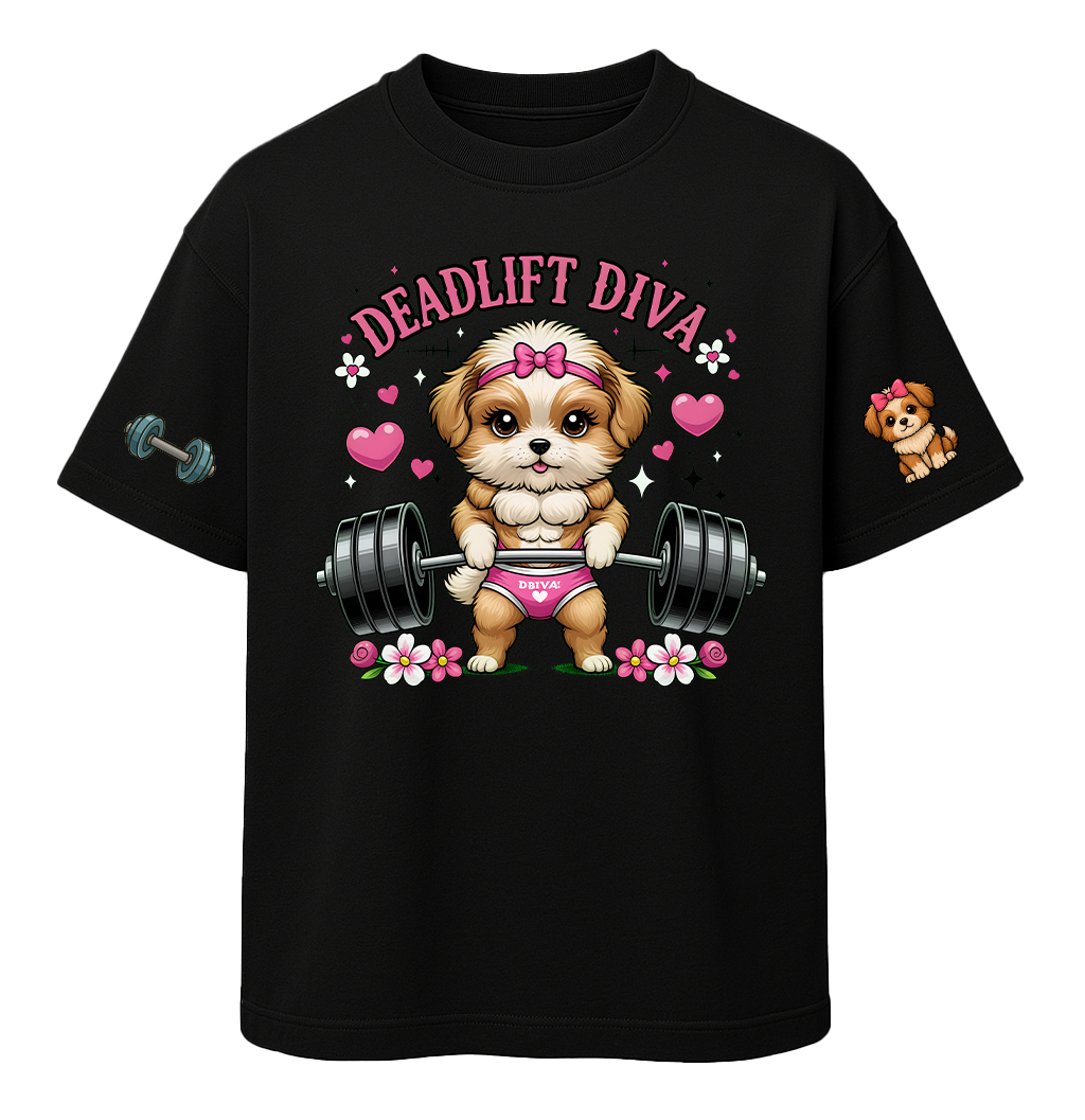 🐶 Deadlift Diva Oversized Tshirt