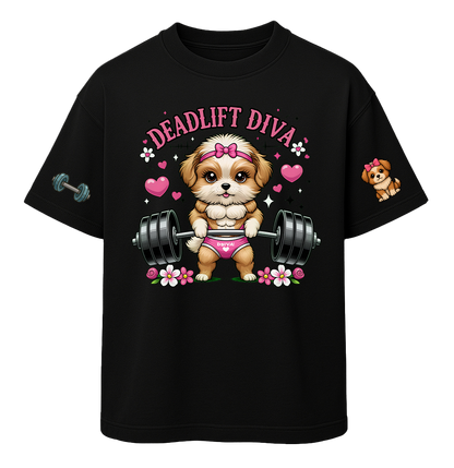 🐶 Deadlift Diva Oversized Tshirt