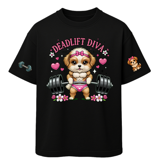 🐶 Deadlift Diva Oversized Tshirt