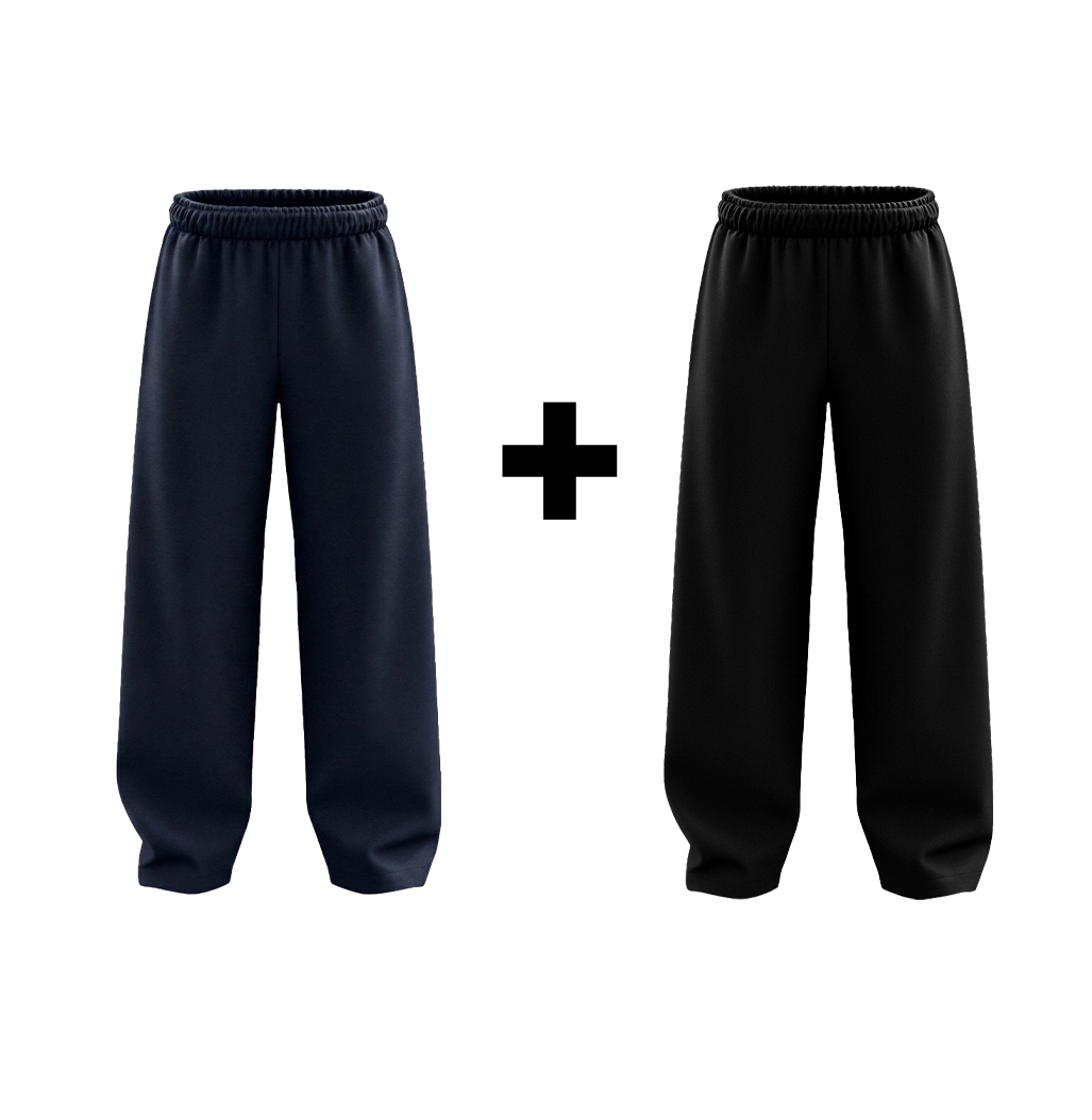 Basics Navy Blue + Black Bundle
