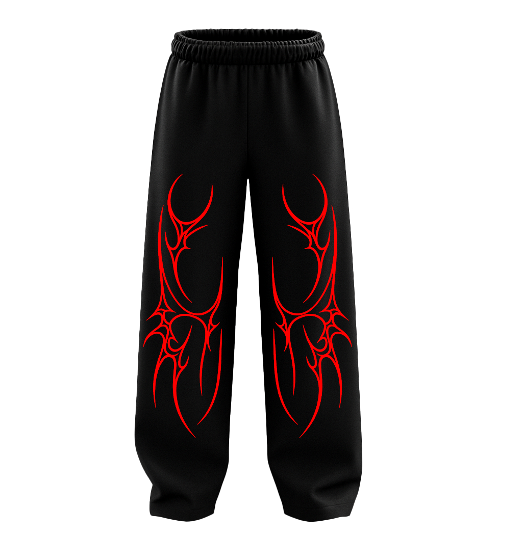 Hell's Blossom Unisex Straight Fit Baggy Pants