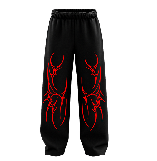 Hell's Blossom Unisex Straight Fit Baggy Pants