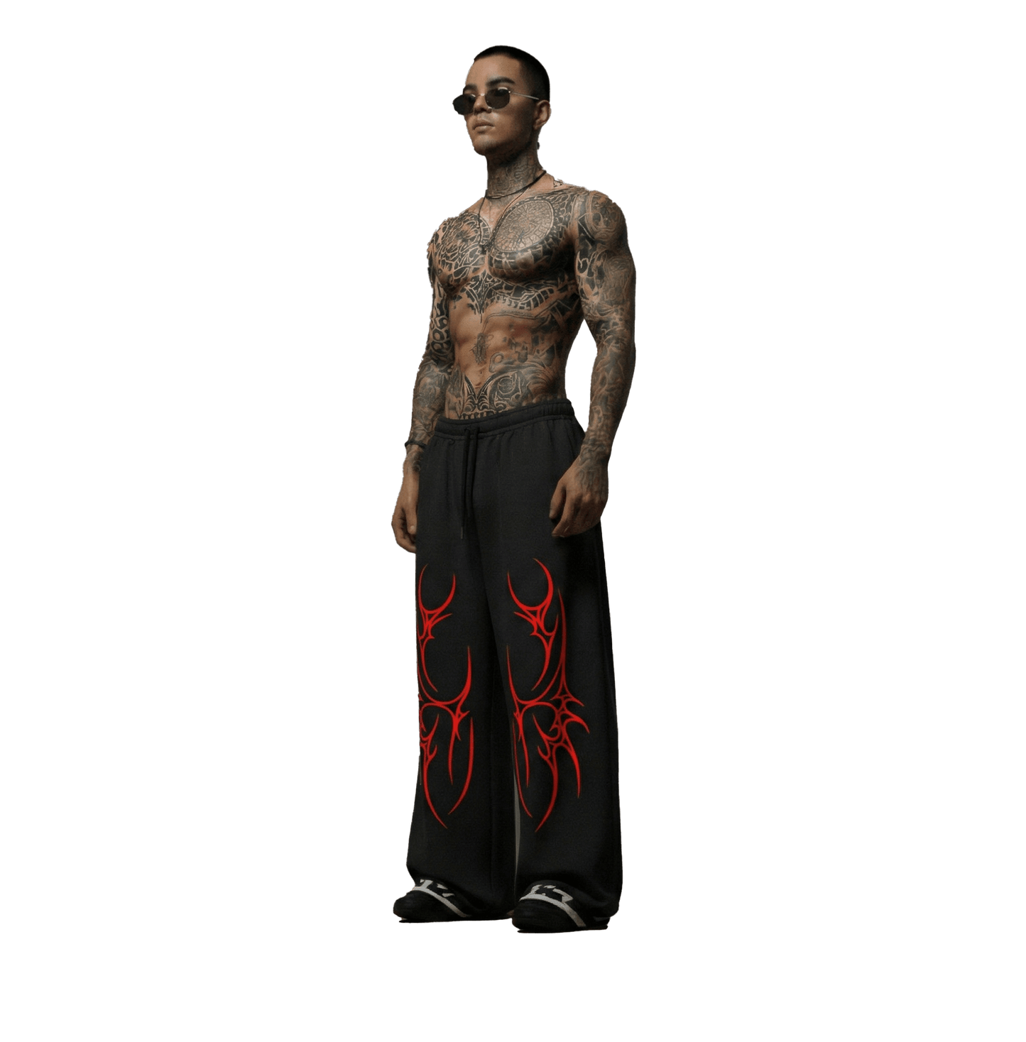 Hell's Blossom Unisex Straight Fit Baggy Pants