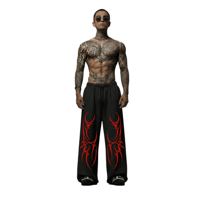 Hell's Blossom Unisex Straight Fit Baggy Pants