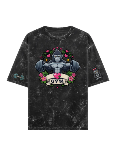 🦍 Gorilla King Oversized Acid Washed Tshirt