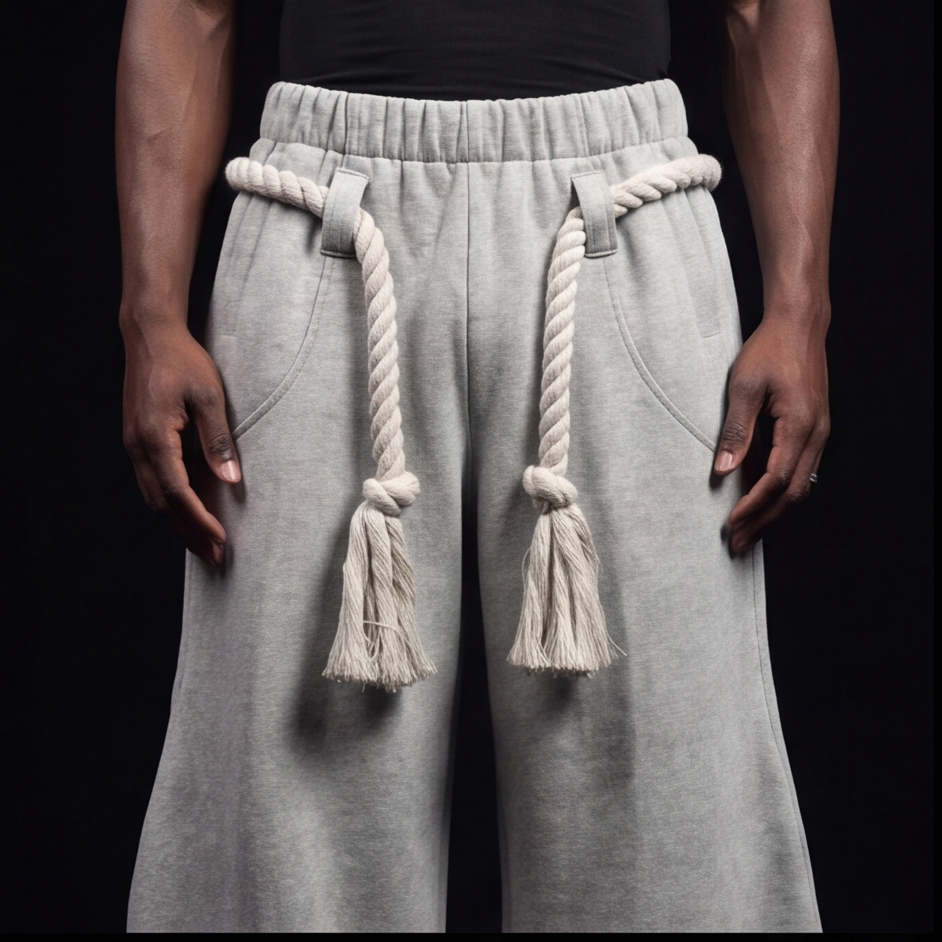 TOJI Rope Unisex Barrel Fit Baggy Pants