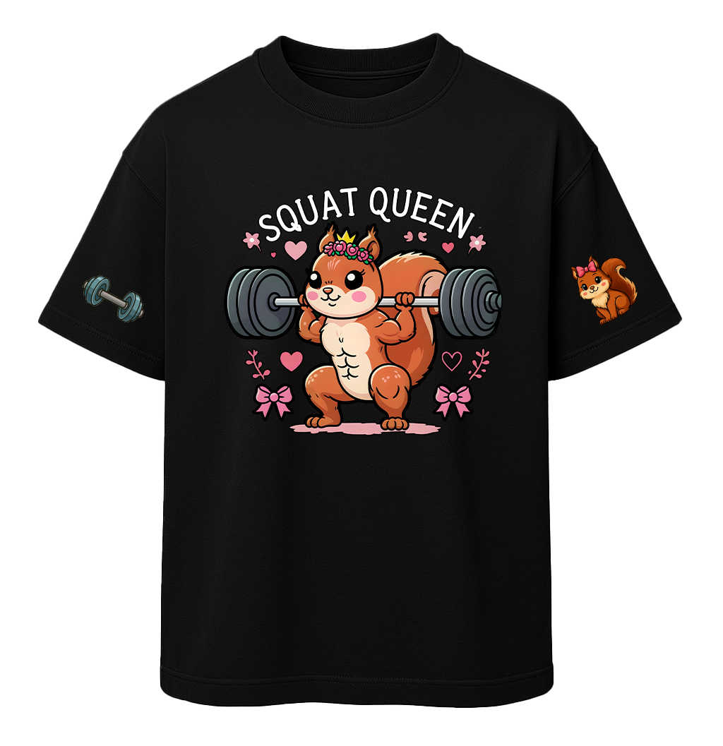 🐿️ Squat Queen Oversized Tshirt