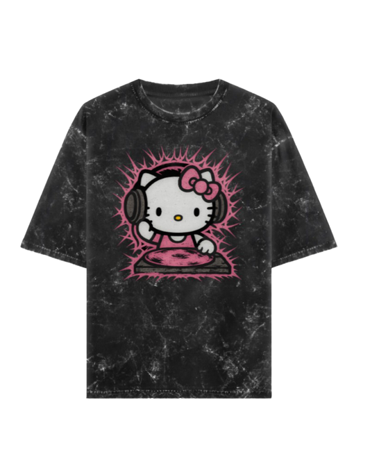 Rave Slayer Acid Washed Oversized Tee