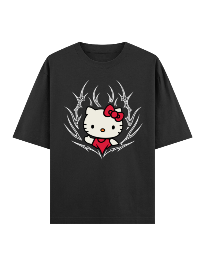 Grunge Guardian Oversized T-Shirt