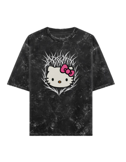 Grunge Guardian Acid Washed Oversized Tee