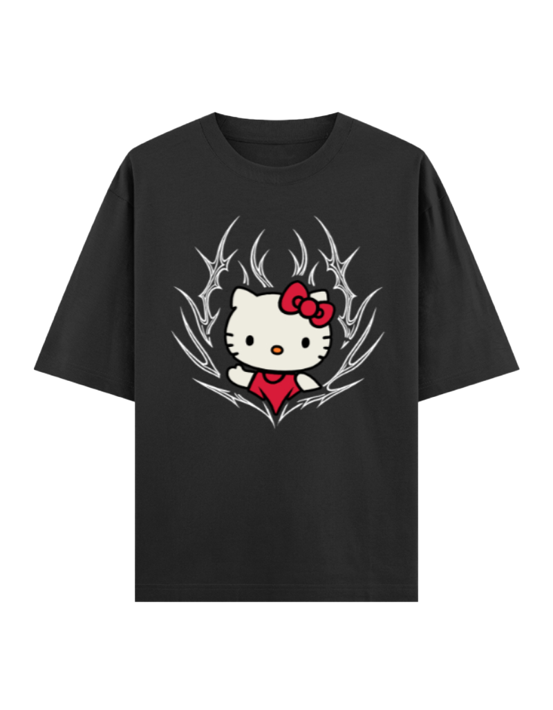 Grunge Guardian Oversized T-Shirt