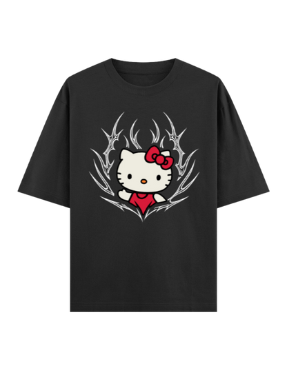 Grunge Guardian Oversized T-Shirt