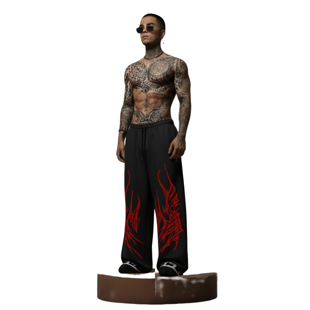 Netherwing Unisex Straight Fit Baggy Pants