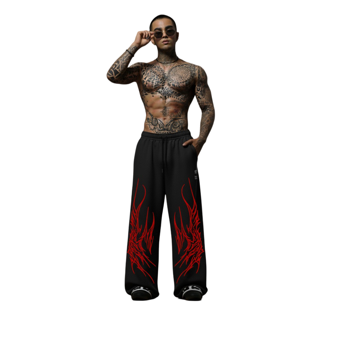 Netherwing Unisex Straight Fit Baggy Pants