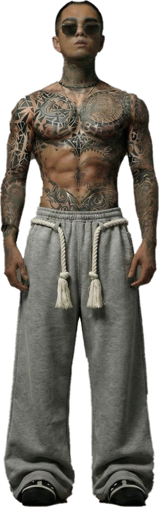 TOJI Rope Unisex Straight Fit Baggy Pants