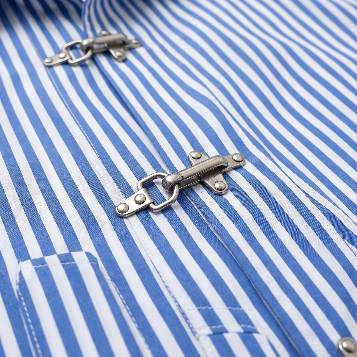 Fireman Clasp Box Fit Shirt Blue