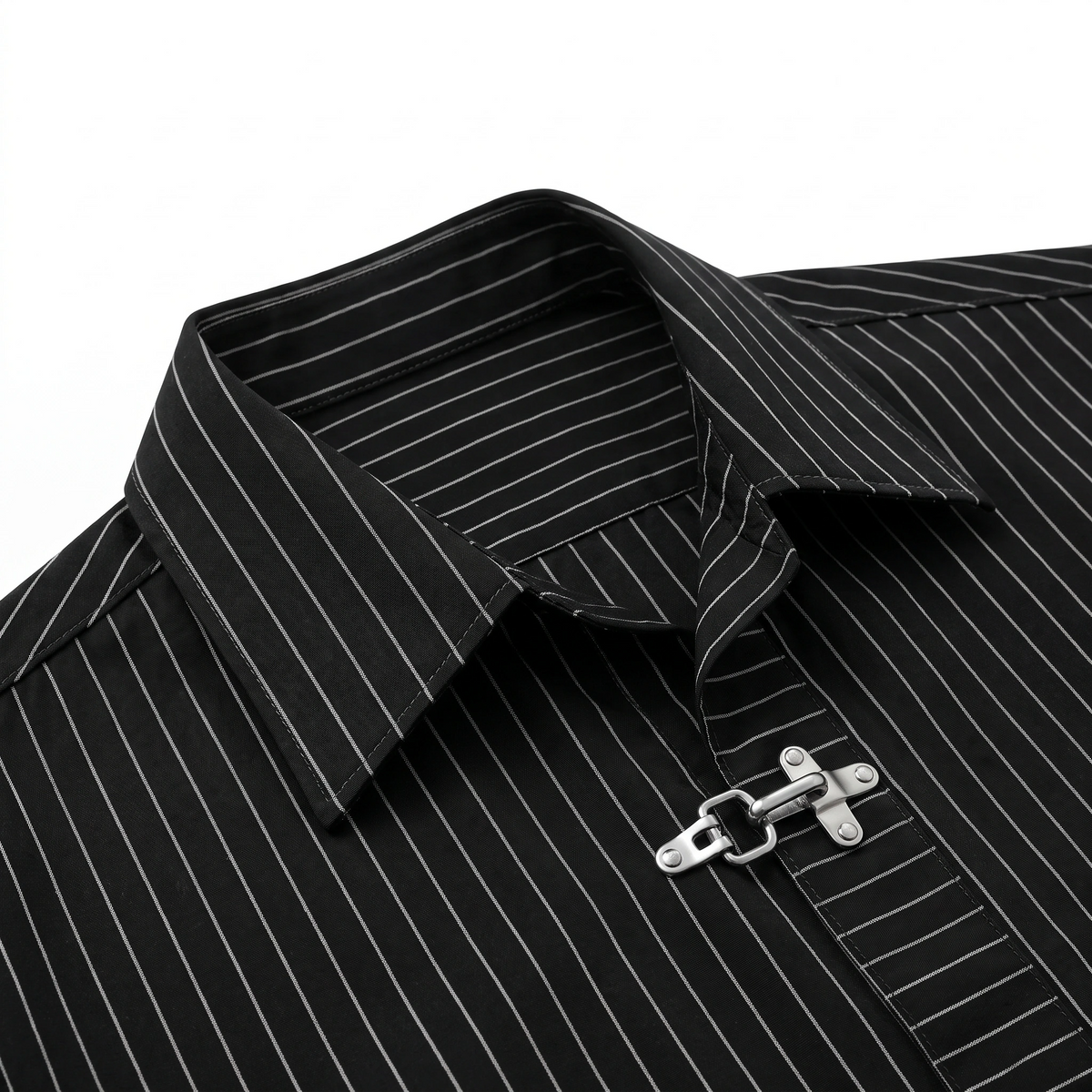 Fireman Clasp Box Fit Shirt Black