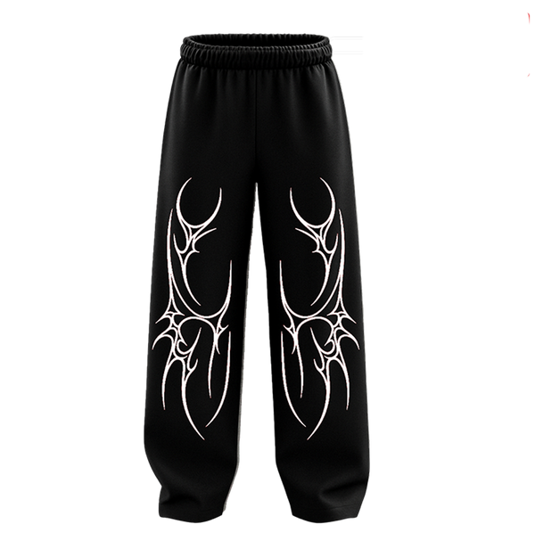Biohazard Blossom Unisex Straight Fit Baggy Pants