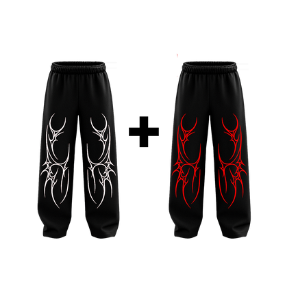 Hell's Blossom Unisex Straight Fit Baggy Pants