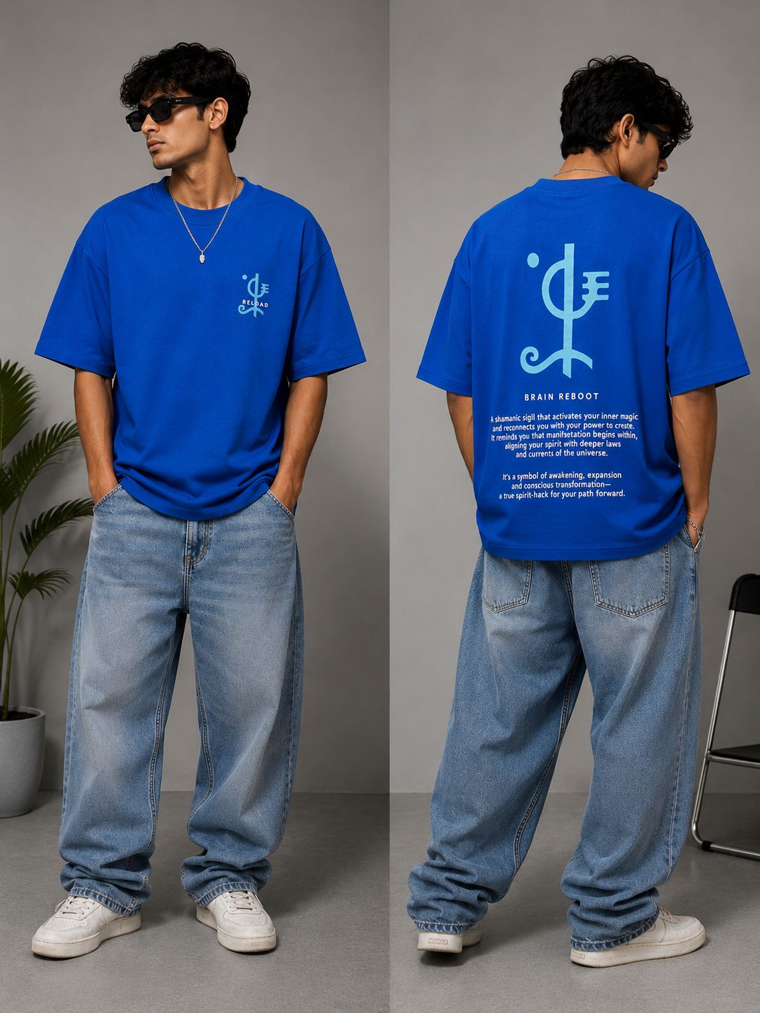 Brain Reboot Oversized Premium T-Shirt