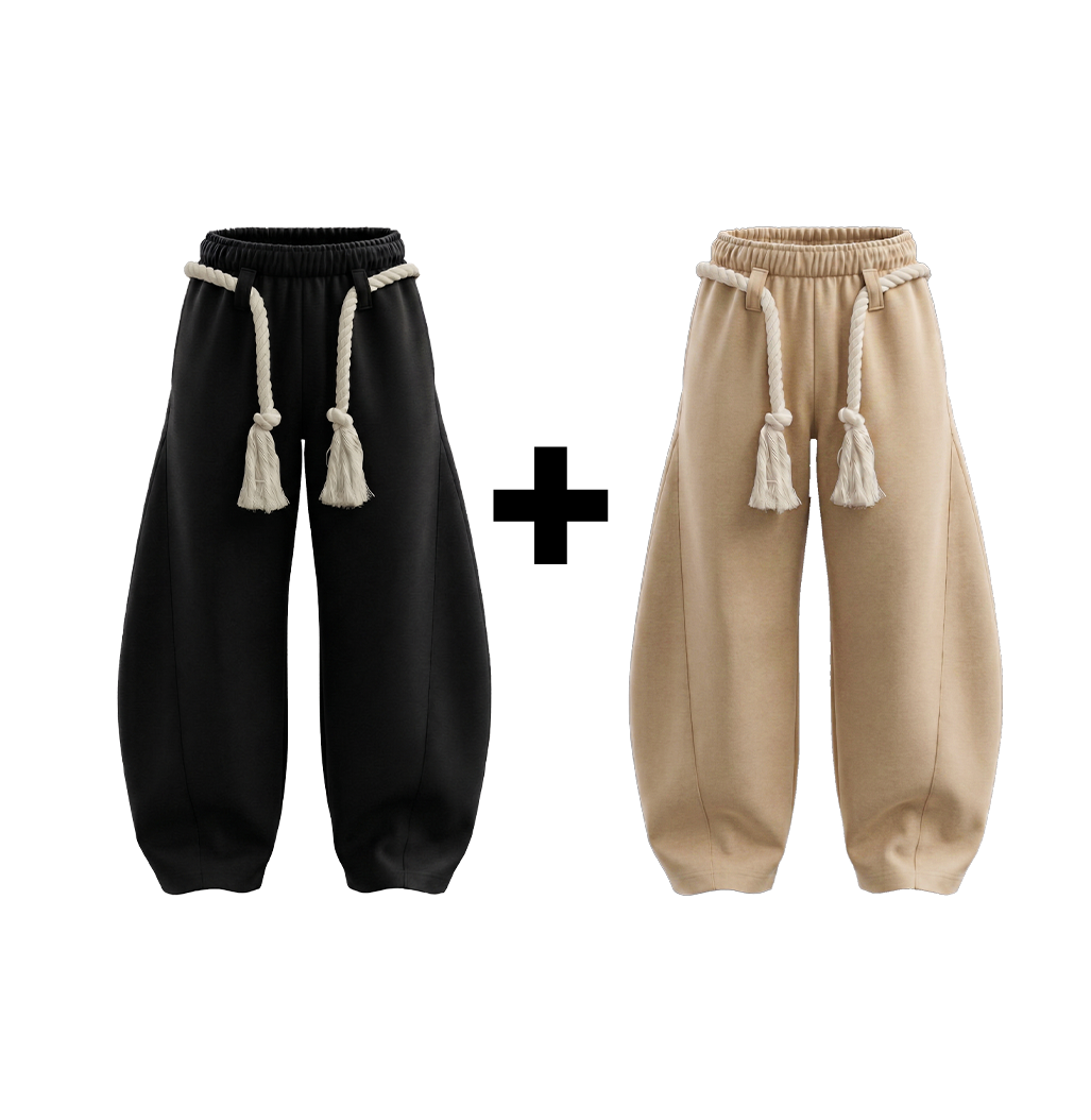 TOGI Rope Grey + Black Balloon Supper Baggy Pants
