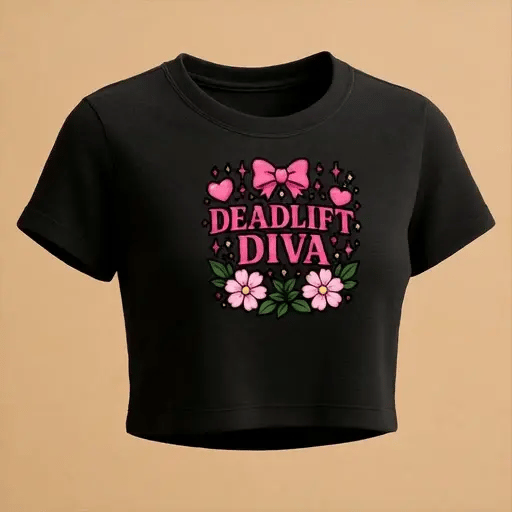 🐶 Deadlift Diva Crop Top 2