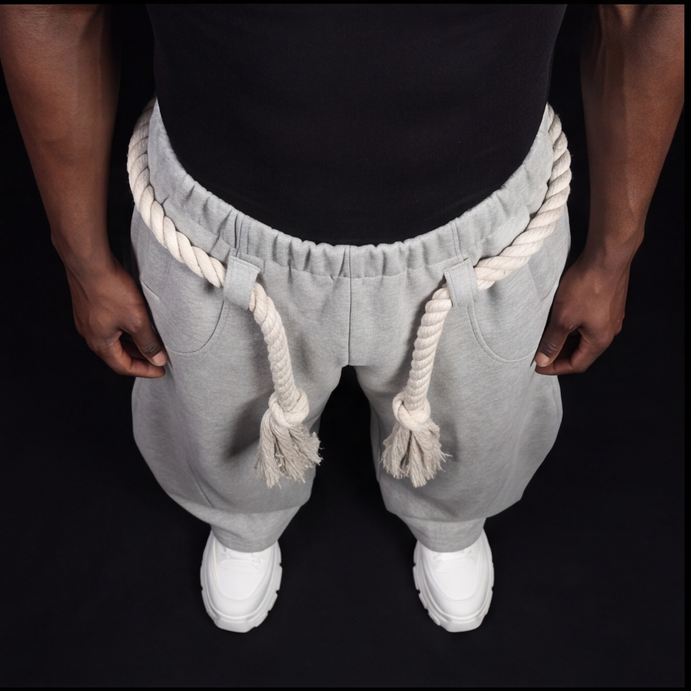 TOJI Rope Unisex Barrel Fit Baggy Pants