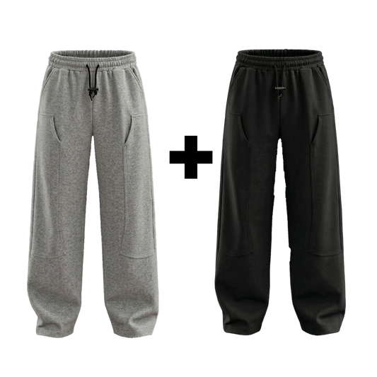 Long Pockets Grey + Black Bundle
