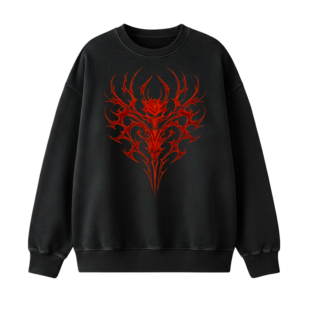 Heart Of Hades Premium Oversized Heavyweight Sweatshirt