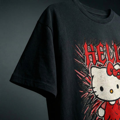 Hell-O Kitty Oversized T-Shirt