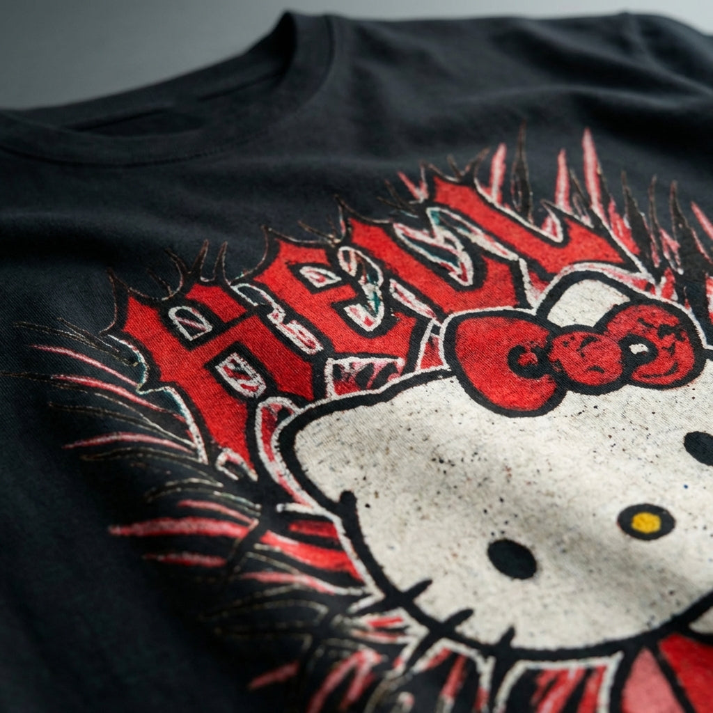 Hell-O Kitty Oversized T-Shirt