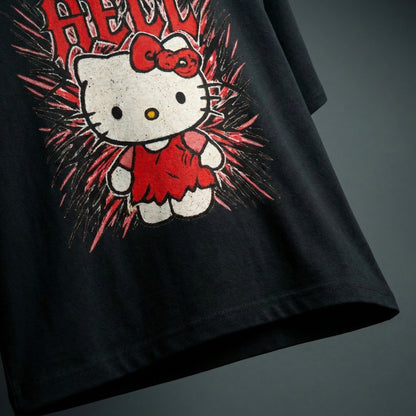 Hell-O Kitty Oversized T-Shirt
