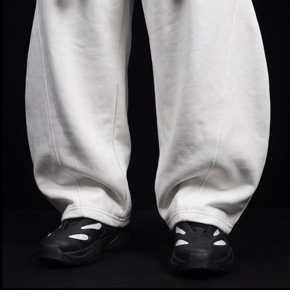 WHITE TOJI Rope Unisex Barrel Fit Baggy Pants