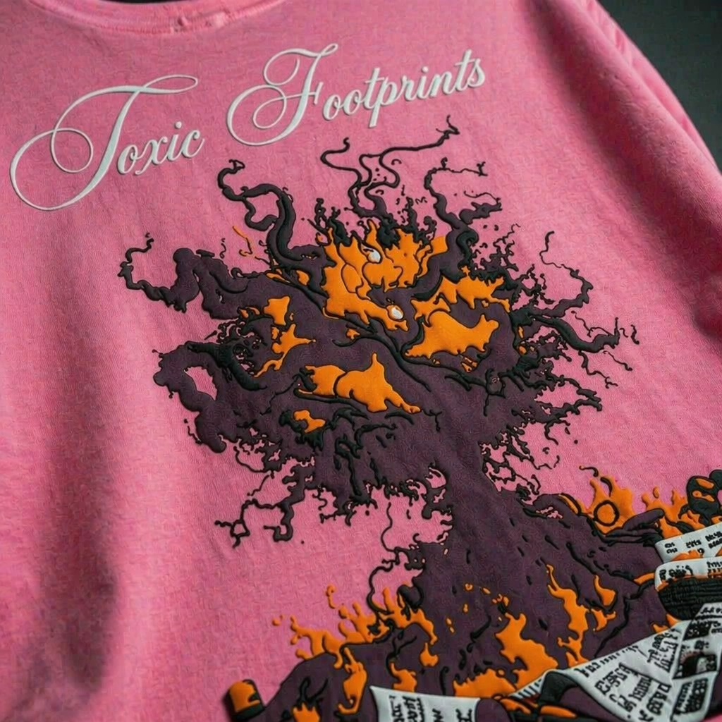 Toxic Footprints Oversized Premium T-Shirt