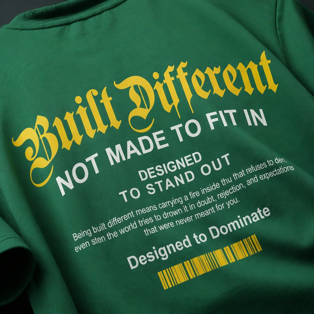 Built Different Oversized Premium T-Shirt