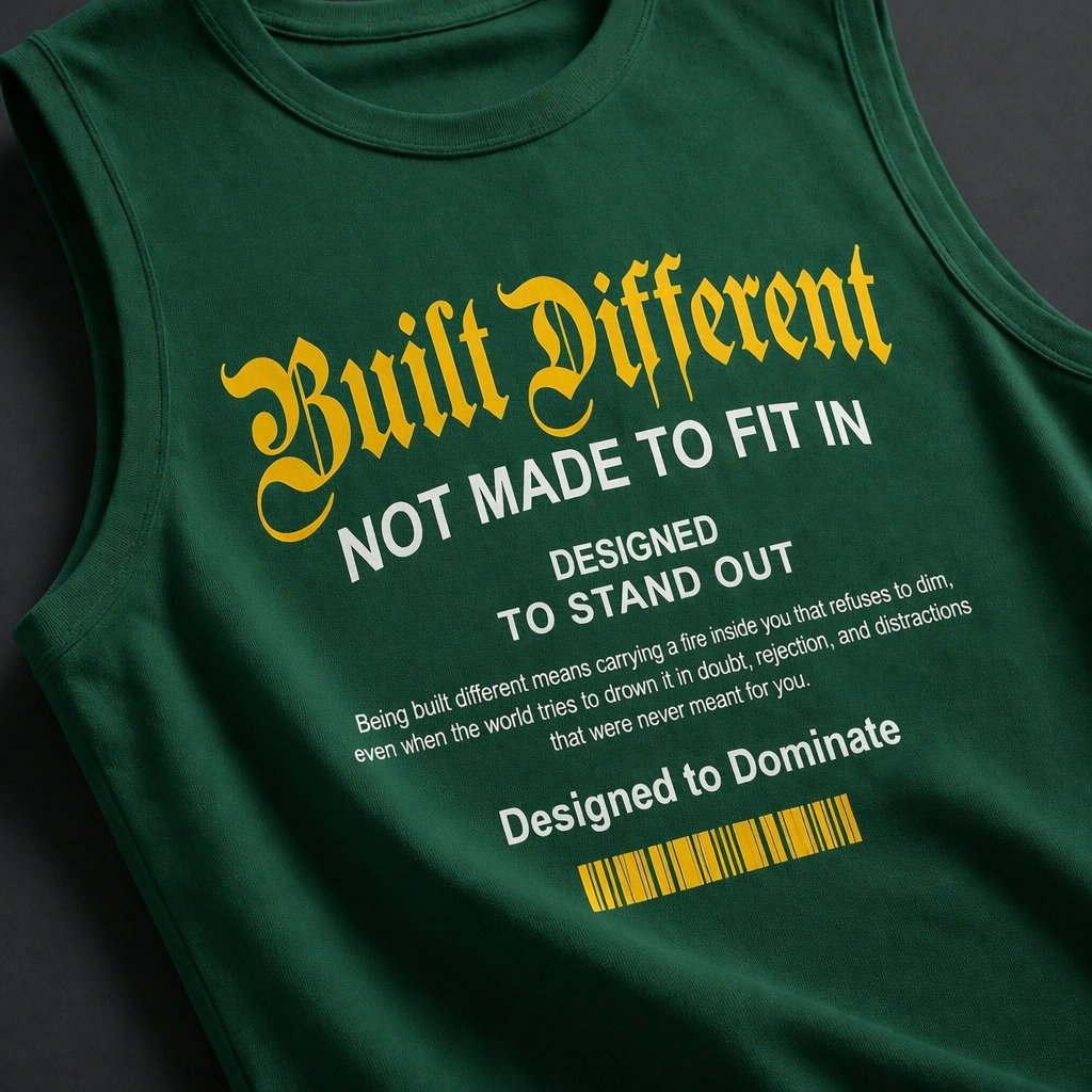 Built Different Gym Vest