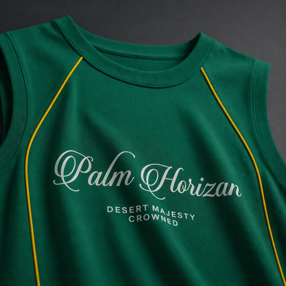 Palm Horizon White Gym Vest
