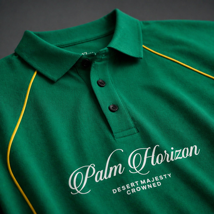 Palm Horizon Oversized Premium Polo