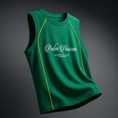 Palm Horizon White Gym Vest