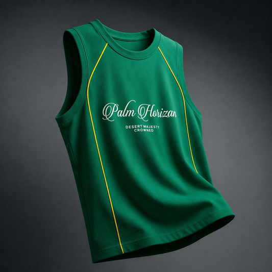 Palm Horizon White Gym Vest