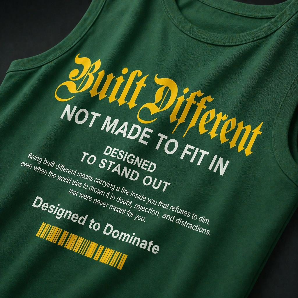 Built Different Gym Vest