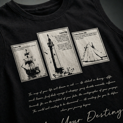 Map Your Destiny Black Gym Vest