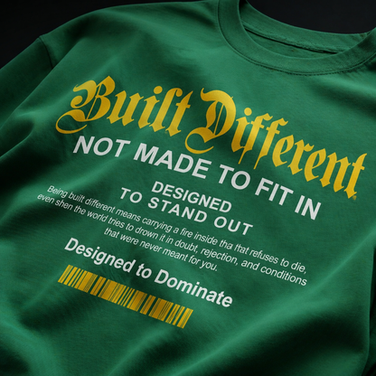 Built Different Oversized Premium T-Shirt