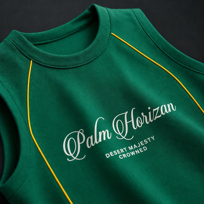 Palm Horizon White Gym Vest